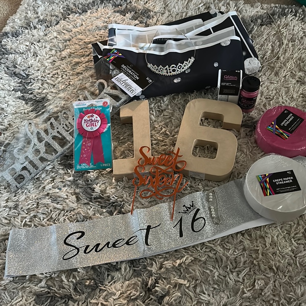 sweet 16 party props